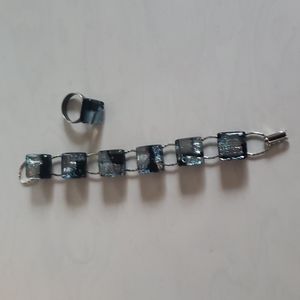 Allie Cat bracelet and ring set